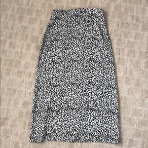 Cheetah mid skirt
